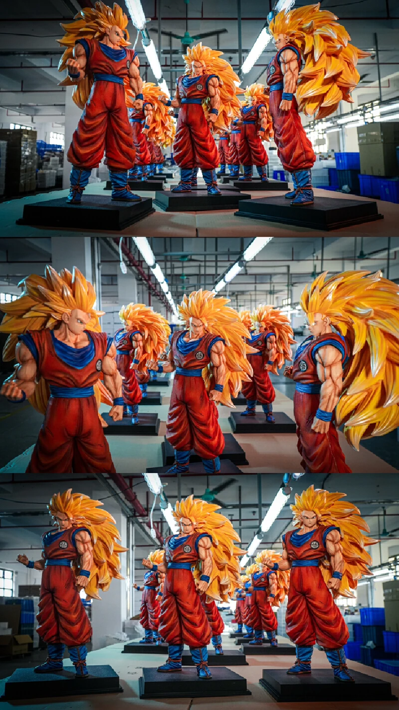 【Caldo】56 cm Jt Dragon Ball Personaggio 2% Super Tre Goku Personaggio dei cartoni animati Modello Tendenza Collezione di giocattoli Ornamenti Statua regalo