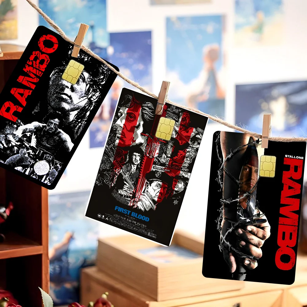 

Classic Movie Rambo First Blood 100% Hot Sale Amine Credit Debit Bank Card Bus Card Film Skin Sticker