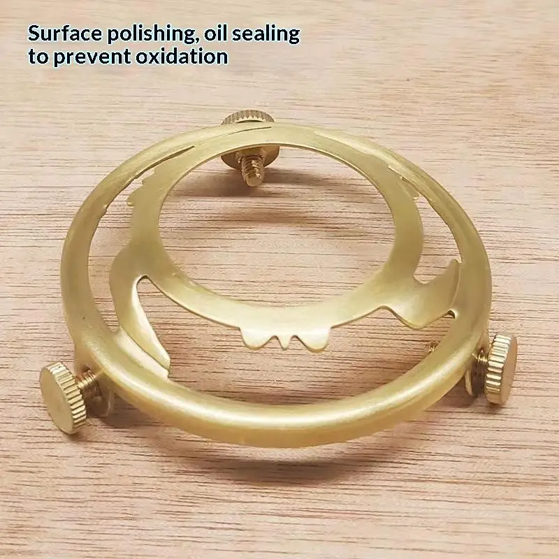 Brass Three Holes Ring 60/78mm Screw Lampshade Fixed Ring Holder Shade And Socket Connecter Fixed Copper Lamp Accessories
