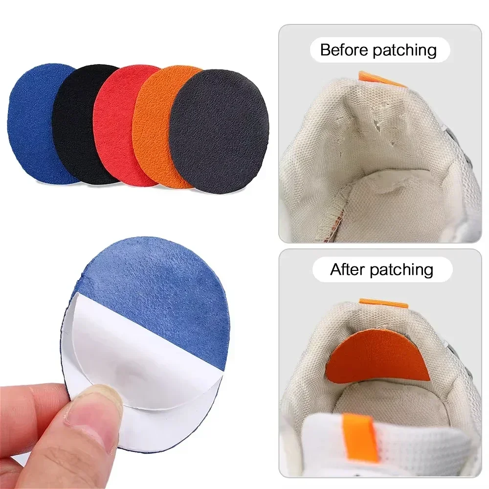 Sports Shoes Repair Stickers Suede Heel Protector Anti-Wear Repair Holes Self-adhesive Patches Insoles Pad Foot Care Insert image 3