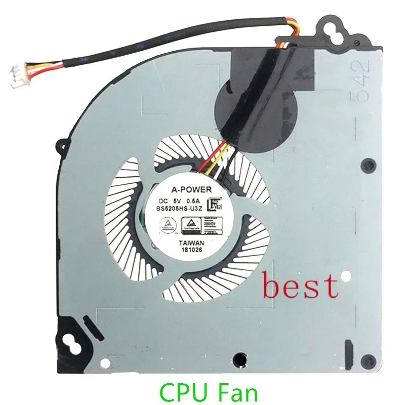 New Original Cooling Fan Cooler FOR Clevo P950EN P955RT3/ET1/ET3 P960RN/RF/RD /RC P970RN /RF /RD /RC BS5205HS-U3Z