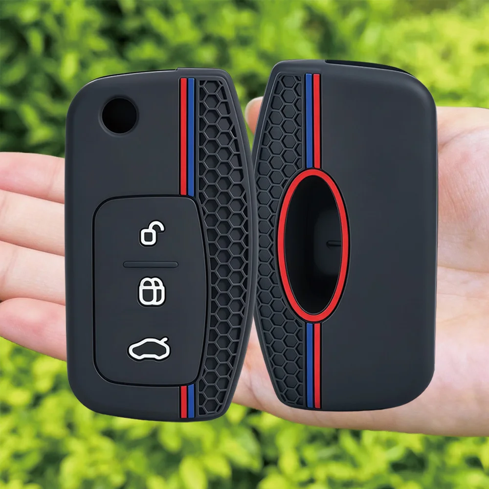For Ford Focus MK2 Mondeo Galaxy Falcon Territory EcoSport Silicone Smart Key Shell Remote Protection