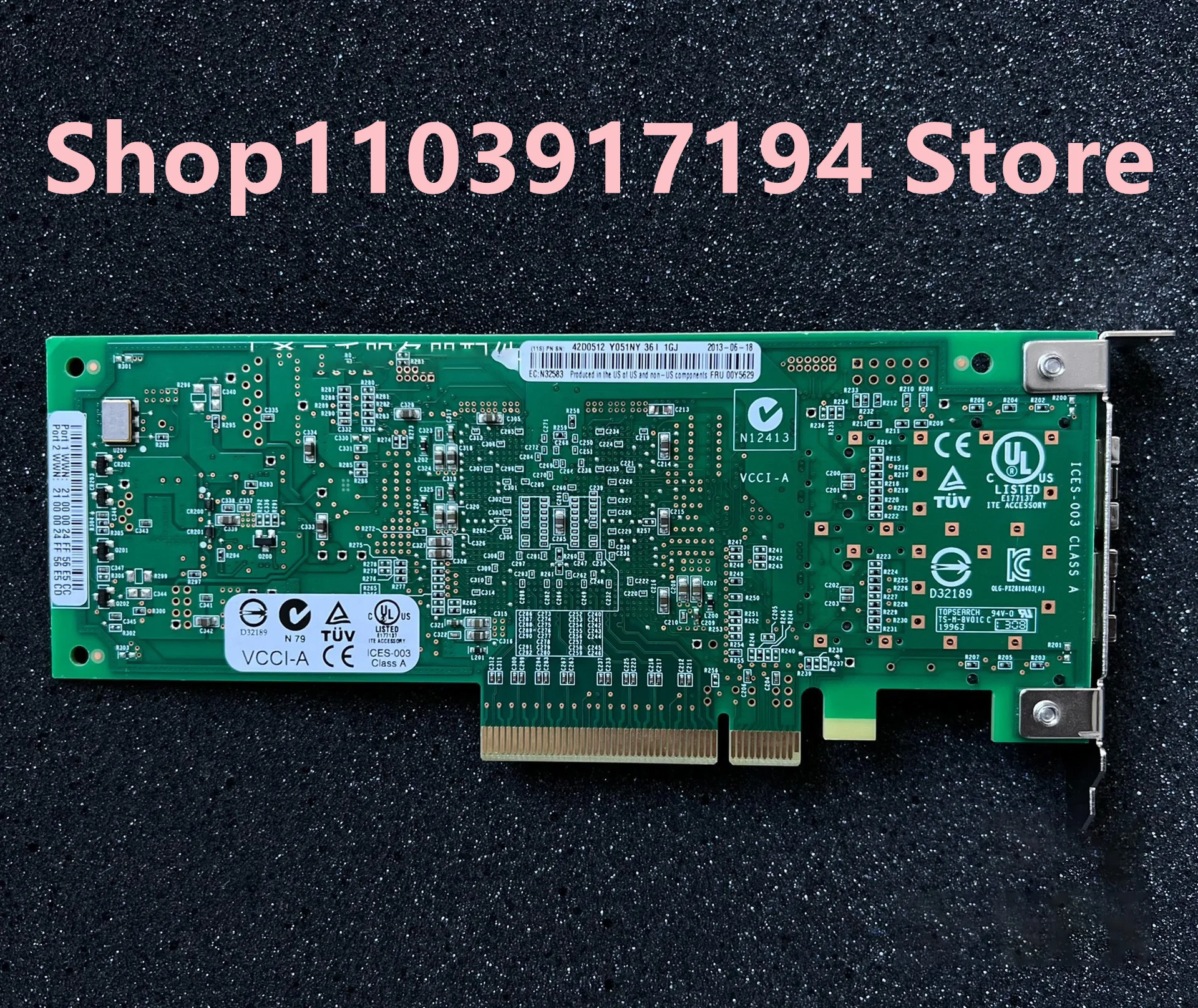 FOR  IBM 00Y5629 42D0512 X3850 X6 8GB Dual-port HBA optical fiber card