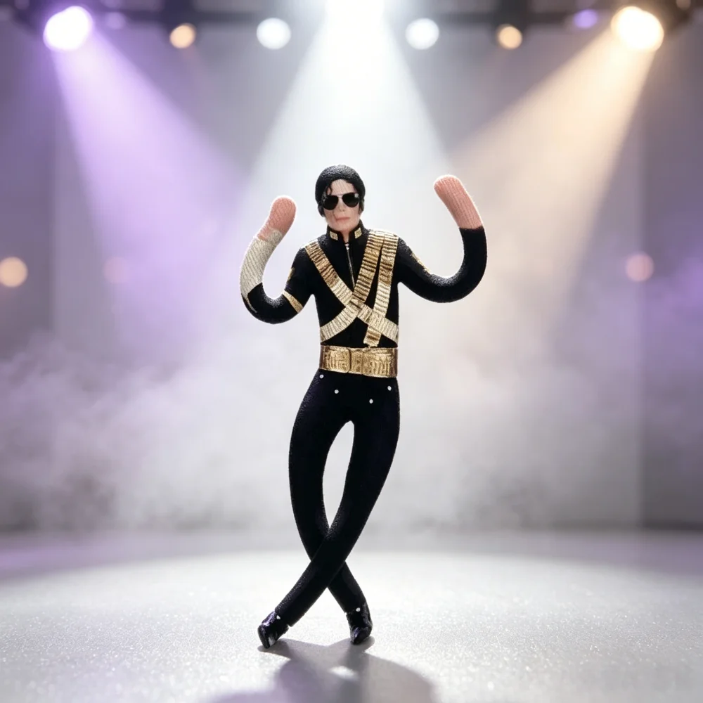 new Anime Michael Jackson Cosplay Prop Doll Plush Stuffed Figure Dolls Room Decoration Abstract Joint Mobility Props Gift - view 3