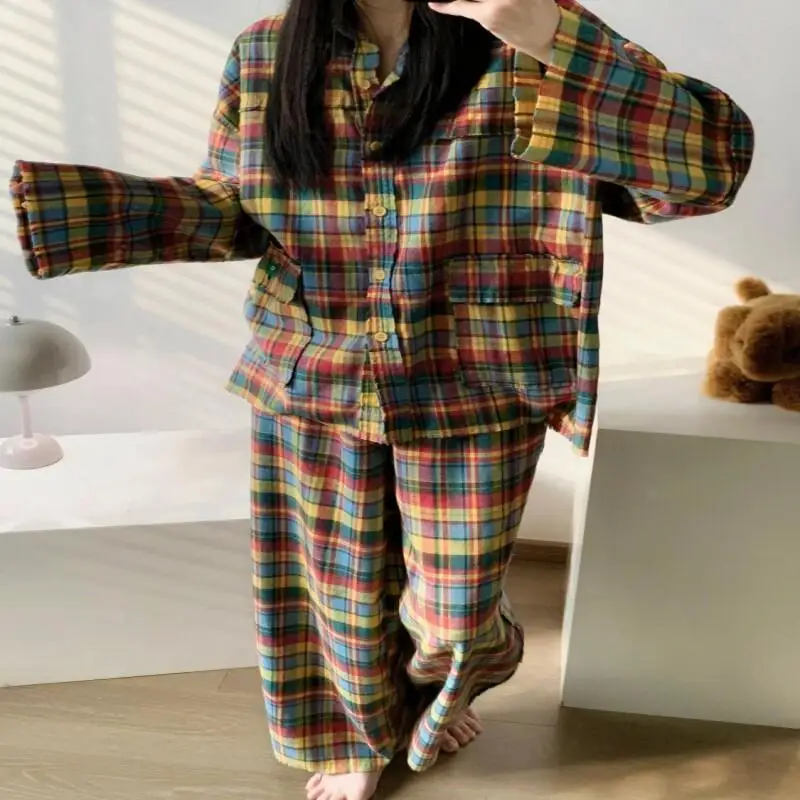 Pjs Set Women's Pajama Set Women's Warm Winter Pajamas Fashionable Home Clothes, Pajamas Cute and Soft Pajama Set Christmas Gift