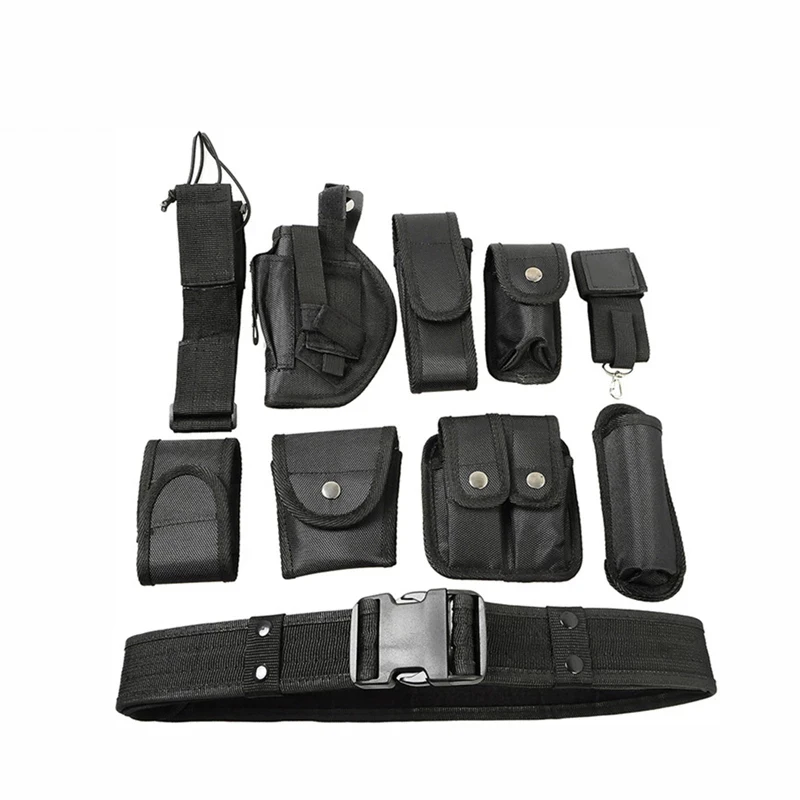 Imagem -03 - Multifunções Tactical Belt Gun Holster Grupo Kit de Ferramentas de Treinamento Militar Montanhismo ao ar Livre Duty 10-em 1