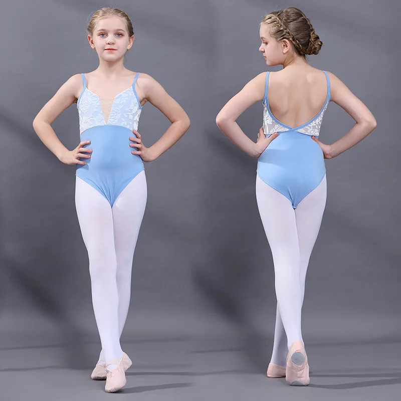 Kinder Nahtlose Gymnastik Trikot Mädchen Kinder Tanz Kleid Ballett Unterwäsche Trikot Körper Anzug