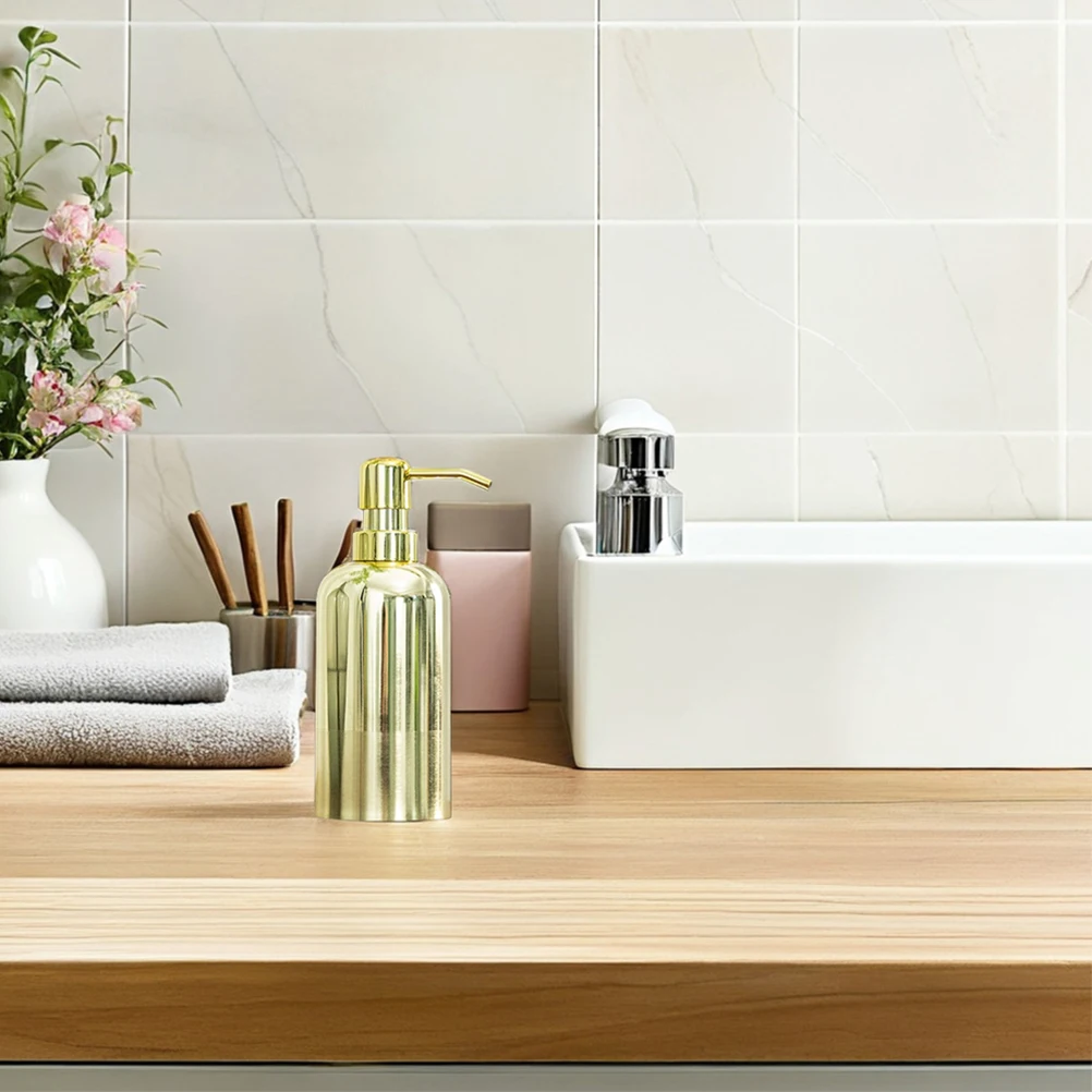 

Body Wash Countertop Hand Soap Dispensers Portable Kitchen Dish Stainless Steel Head Depenser Pump Nurse Bathroom Bottle