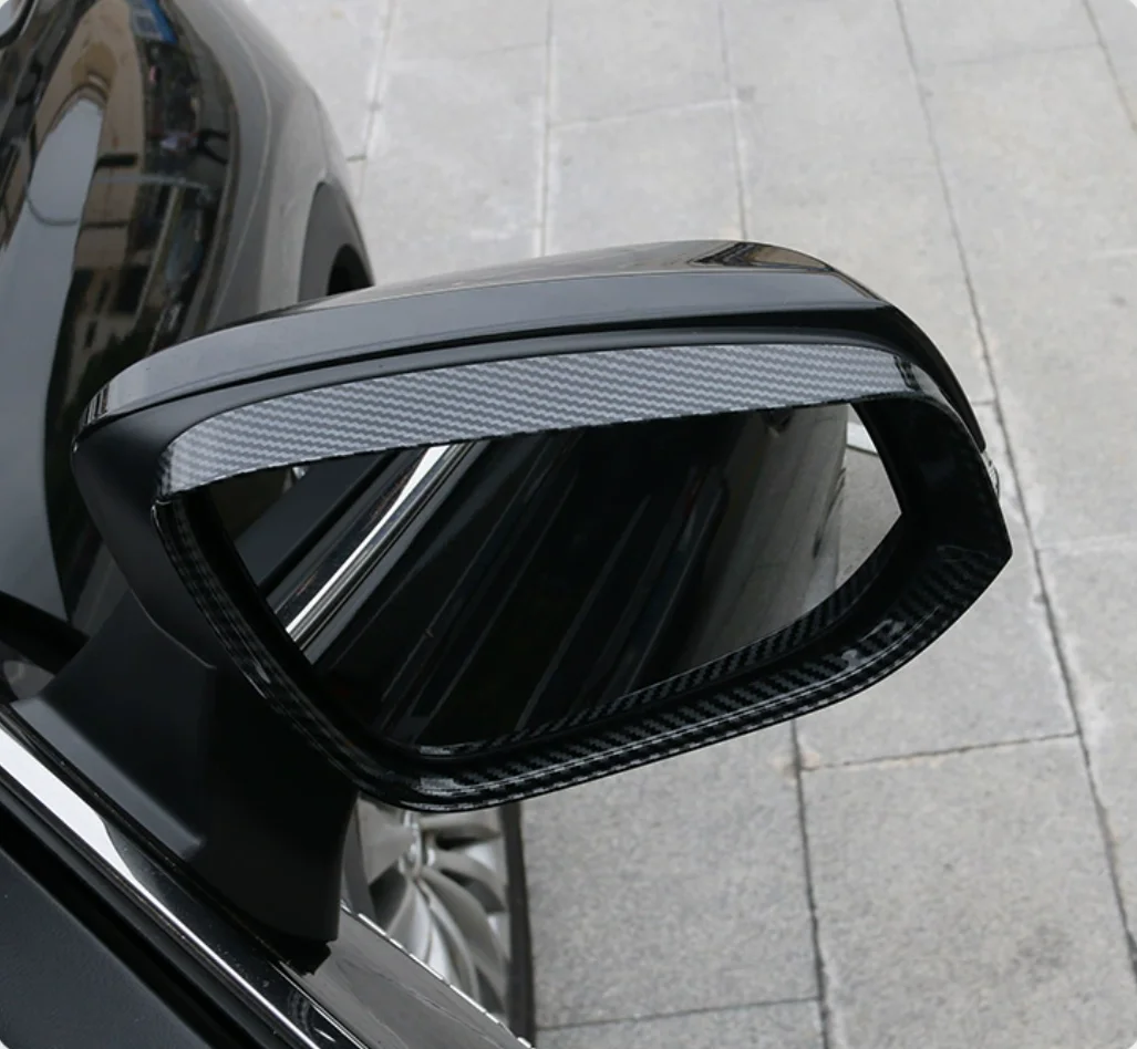 

Suitable for Honda Highlander 2022 rearview mirror rain eyebrows ABS decoration Auto Parts carbon fibre silvery Bright black