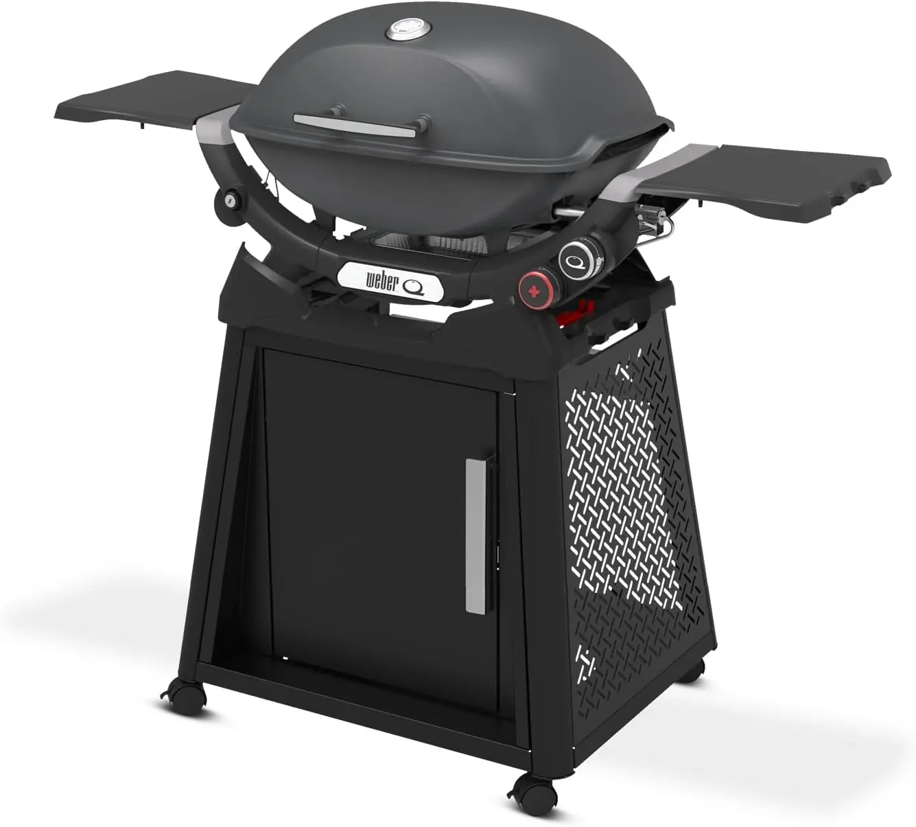 NEW Q 2800N+ Liquid Propane Grill with Stand, Charcoal Grey