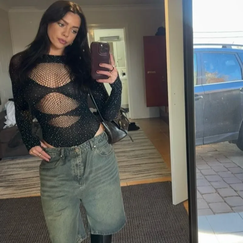 Tornova Seksowne Body z Wycięciami Prześwitujące Obcisłe Jednolite Kolorystycznie Interesujące Kobiece Uwodzicielskie Intymne Eleganckie Body