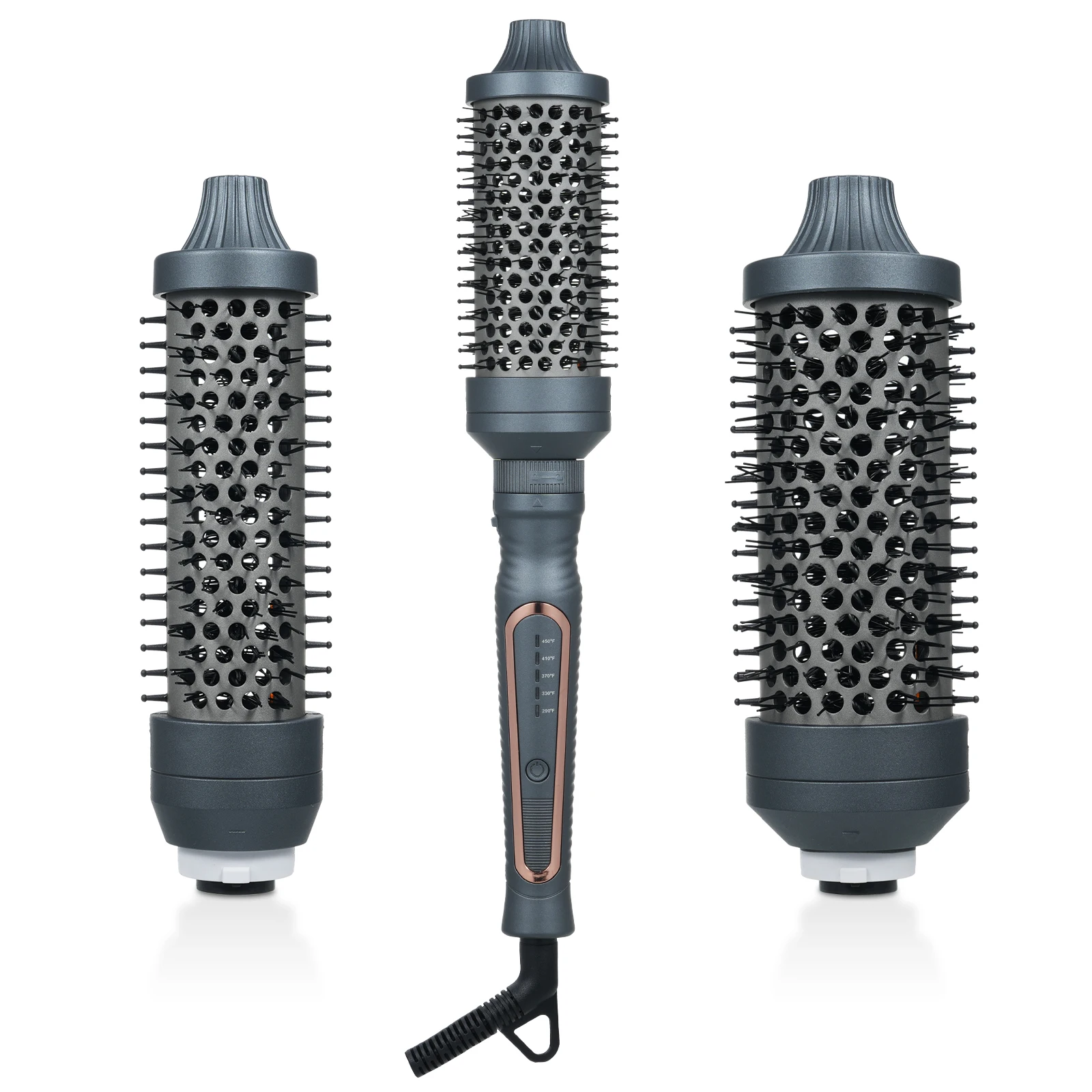 

Hot Styling Brush Hot Brush Kit for Styling and Frizz Control with 3 Detachable Curling Brush