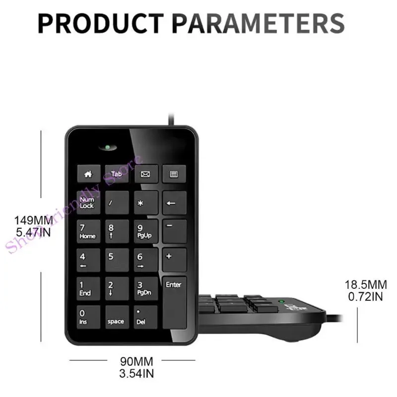 594A USB Numeric KeyPad Numpad 23 Tastiera digitale per Windowsxp 7 8 10