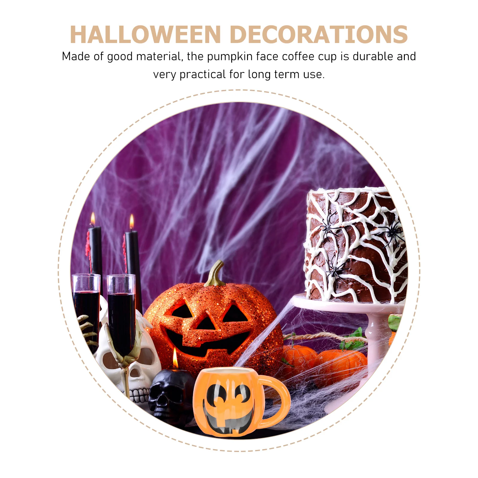 

Ceramic Pumpkin Mug Stylish Pumpkin Face Coffee Cup Decorative Water Cup Office Home Halloween Gift Mug Ceramic Water Mugs