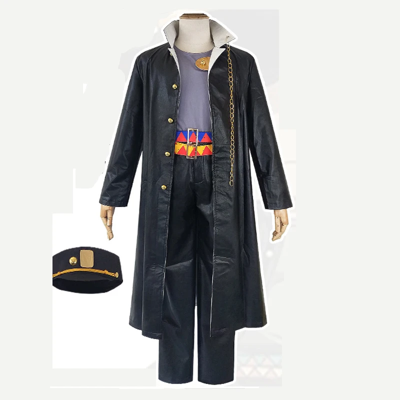 Kujo Jotaro Cosplay Jojo's Bizarre Adventure: Golden Wind Cos Leo Apache Cosplay Costume Uniform Set Outfit Halloween Clothing