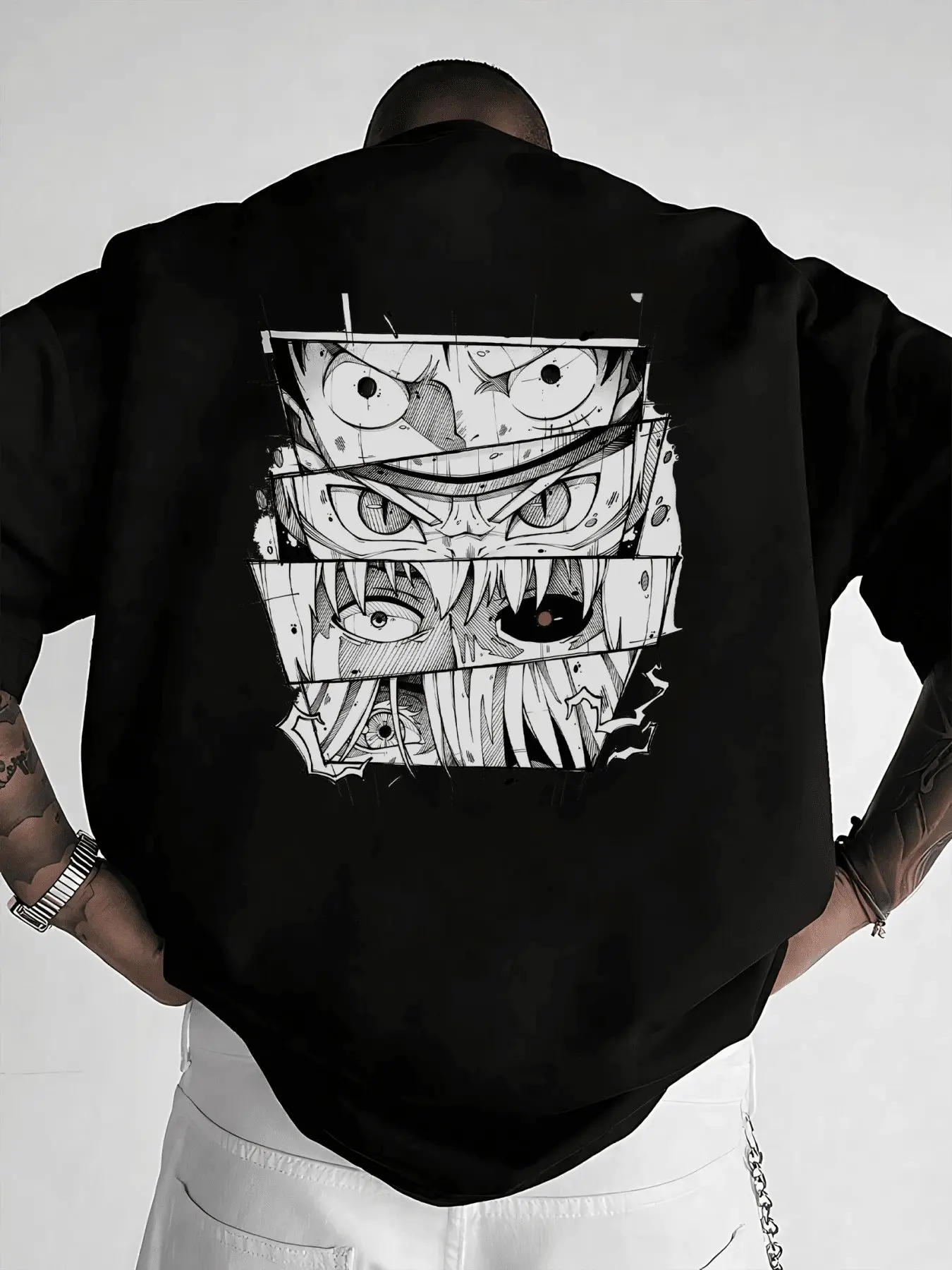 

AnimeStyle Unisex Oversized Casual One Piece Graphic T-Shirt Men's Clothing Summer Y2k Women Short Sleeved Tee Streetwear Tops