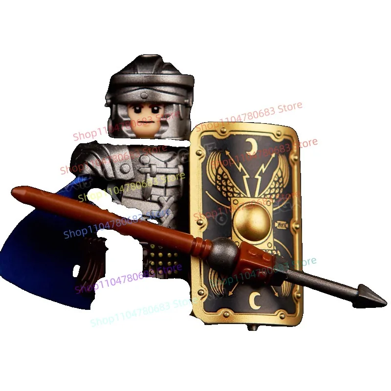 

MOC Building Blocks MiniFigures Medieval Roman Warrior Legion Assembly Model Ornament Cartoon Toy Gift Collectible Action Figure