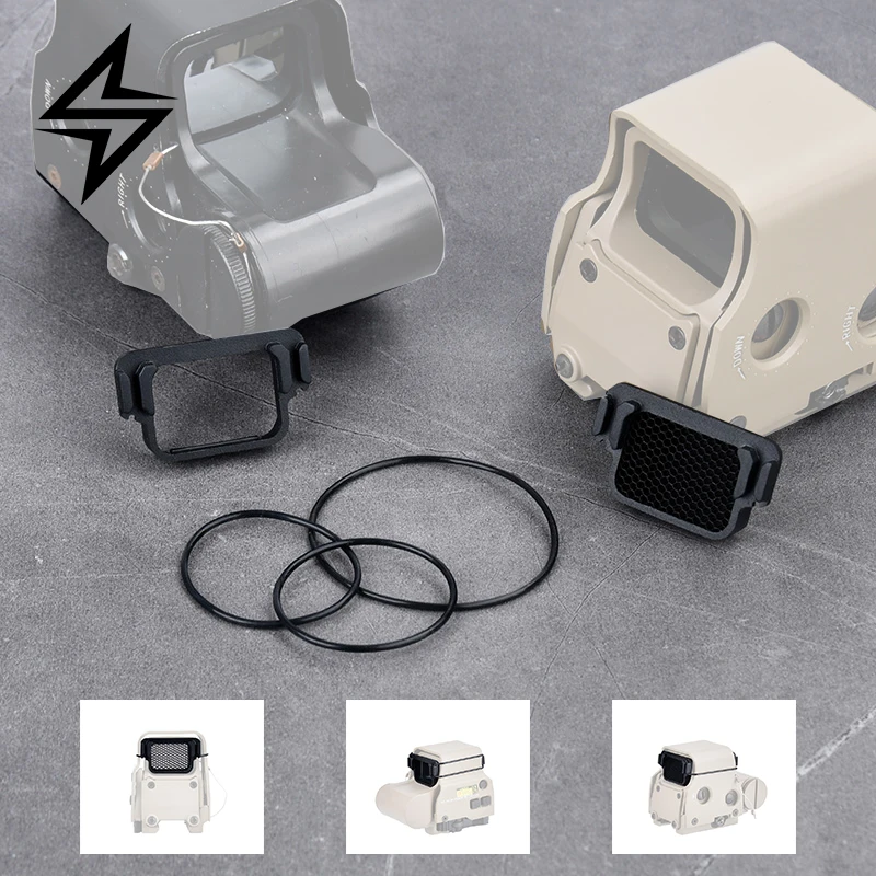 

WADSN Tactical Scope Lens Cover Scope Protection Cover Nylon Anti-Reflective Gellular Mask Airsoft Optical Adapter Scope Cap