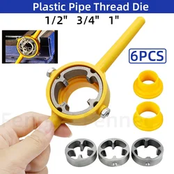 6PCS Plastic Pipe Thread Die Kit 1/2