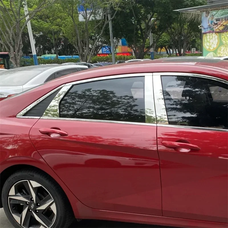 

WELKINRY для Hyundai Elantra CN7 7-го поколения 2021-2025 Avante i30 седан кузов автомобиля, дверь, окно, средняя отделка стойки стойки B