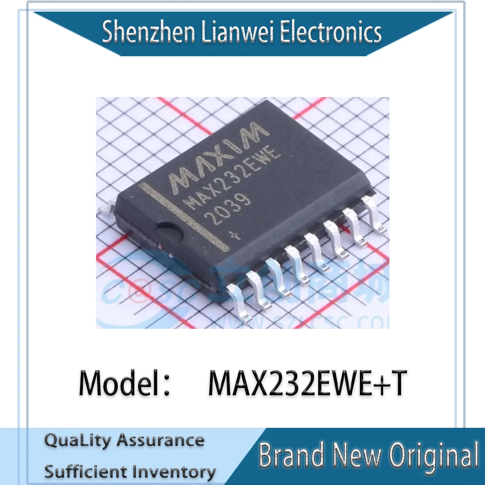 

100% New Original MAX232EWE MAX232EWE+T IC Chipset SOP-16