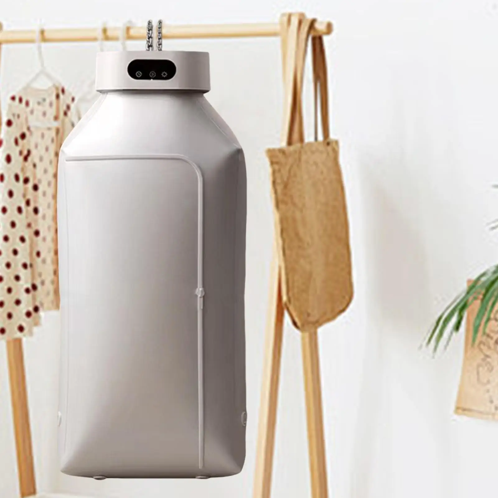 Pengering portabel, mesin pengering elektrik Mini kebisingan rendah, Mesin Pengering lipat untuk rumah dalam ruangan Hotel asrama perjalanan