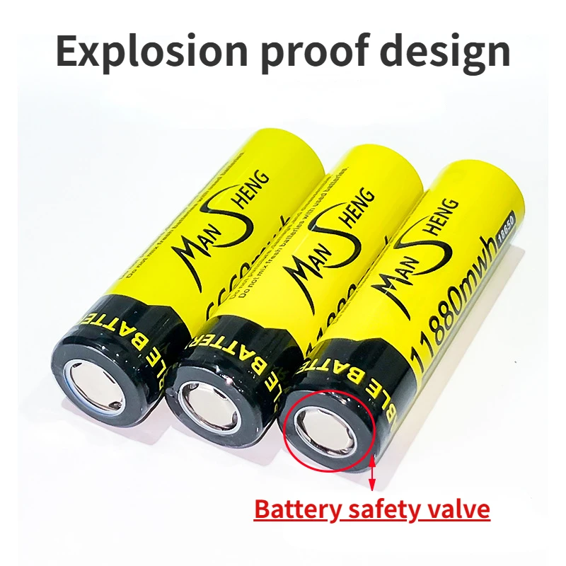 18650 Rechargeable Lithium Battery Strong Light Flashlight Handheld Fan Headlight 3.7V Large Capacity Power Drill Cell