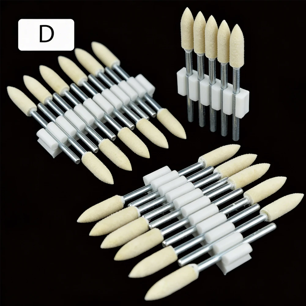 

60 Pieces Shank Wool Felt Polishing Bobs Mounted Points for Mold Mirror Polishing Dremel Rotary Tool Accessories