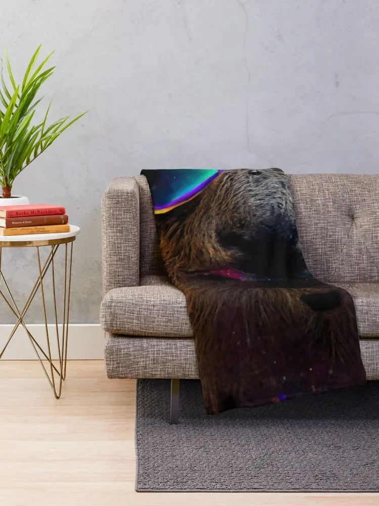 Ok I Pull Up Capybara With Sunglasses Throw Blanket Shaggy Sofas Plaid on the sofa Thermal Sofa Blankets