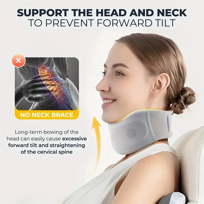 Cervical spine neck brace is a powerful support for adults to use comfortable air permeability to protect the neck sleeve.