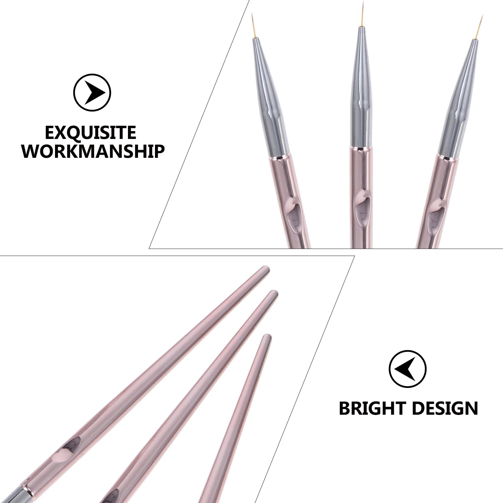 

Nail Art Liner Brush Set Lightweight Durable Reusable Manicure Painting Tools DIY Pens Accessories for Nail Care