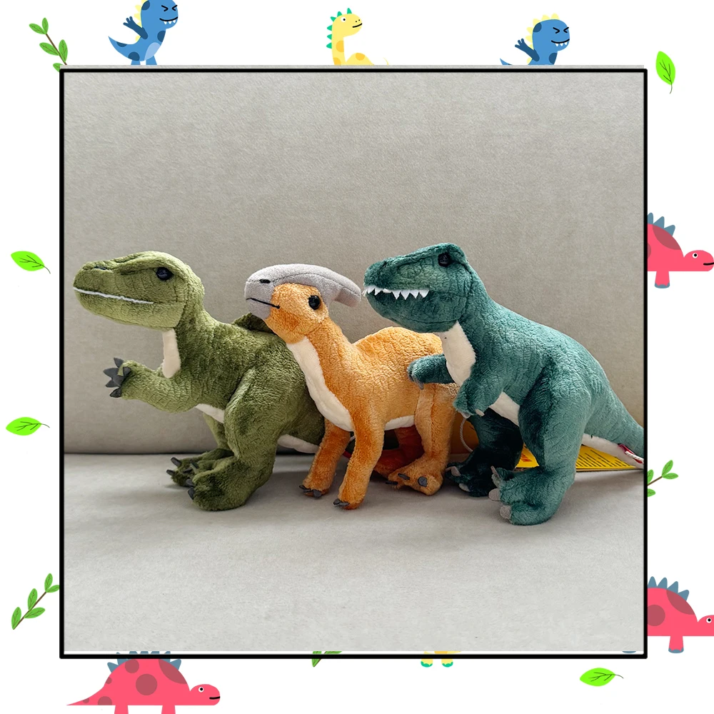 3 Pcs Dinosaur Stuffed Animals - 8'' Dino Plush Spinosaurus Stuffed Animal T rex Plush Dinosaur, Dinosaur Toys for Kids 3-5 Boys