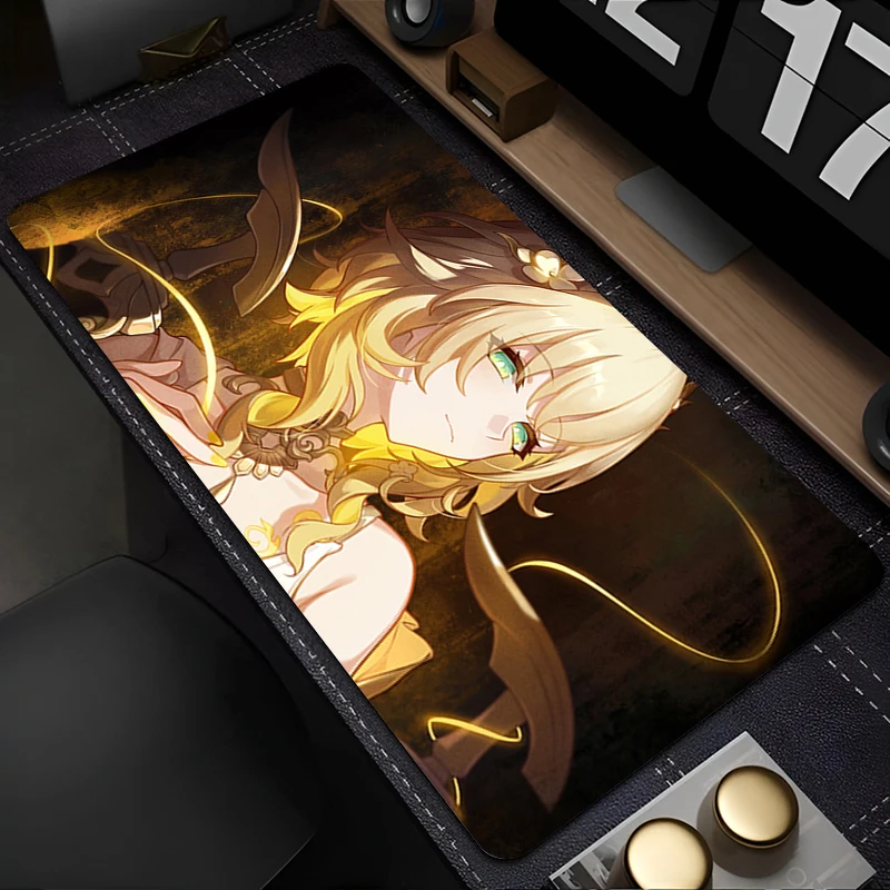 

Mousepad Gaming Mouse Pad PC Accessories Honkai Star Rail Aglaea Non-slip Anime Keyboard Pad Large Desk Mat Rubber Extended Pad