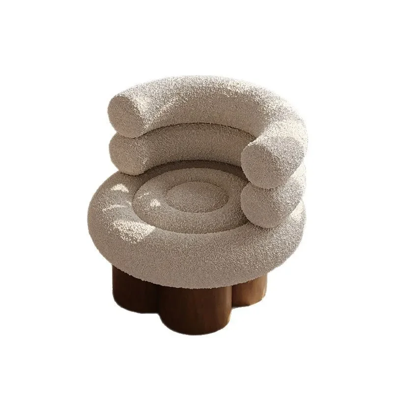 

Single sofa chair stool, guest house apartment living room balcony leisure chair