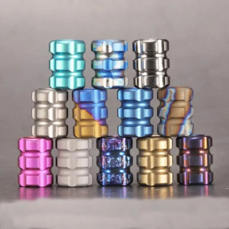 

TC4 titanium alloy umbrella rope bracelet pendant EDC key chain DIY accessories