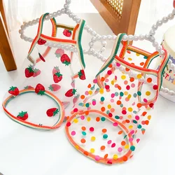 Ultra Thin Dog Cooling Vest Breathable Clothes Pet Clothes for Small Dogs Cute Fruit Print Summer Puppy Cat Cheap T-shirt