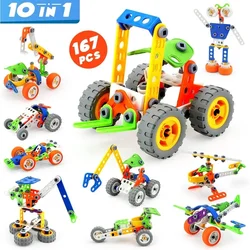 STEM Toys Kit Building Toy for Kids Building Blocks Learning Set for Boy Girl Toy Creative Construction Engineering for Kids