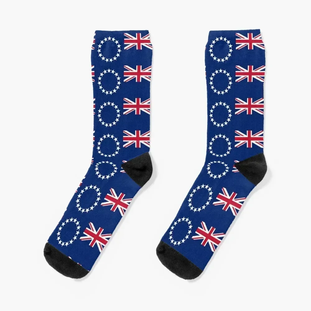 

Flag of Cook Islands Socks custom sports Running snow designer brand Socks For Girls Men's