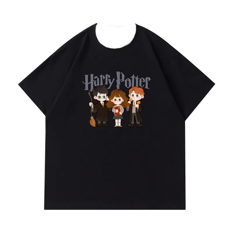 تي شيرت هاري بوتر Q-الإصدار من فيلم البضائع بأكمام قصيرة سريع الجفاف تي شيرت أمريكي فضفاض للرجال والنساء #3