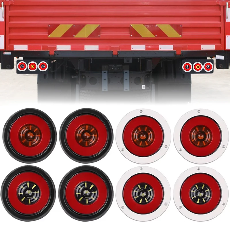12 فولت 24 فولت 4 بوصة مصباح ليد خلفي DRL مصباح جيد الإضاءة الفرامل موقف وقف مصباح بدوره مصباح إشارة لشاحنة مقطورة شاحنة لاقط RV حافلة