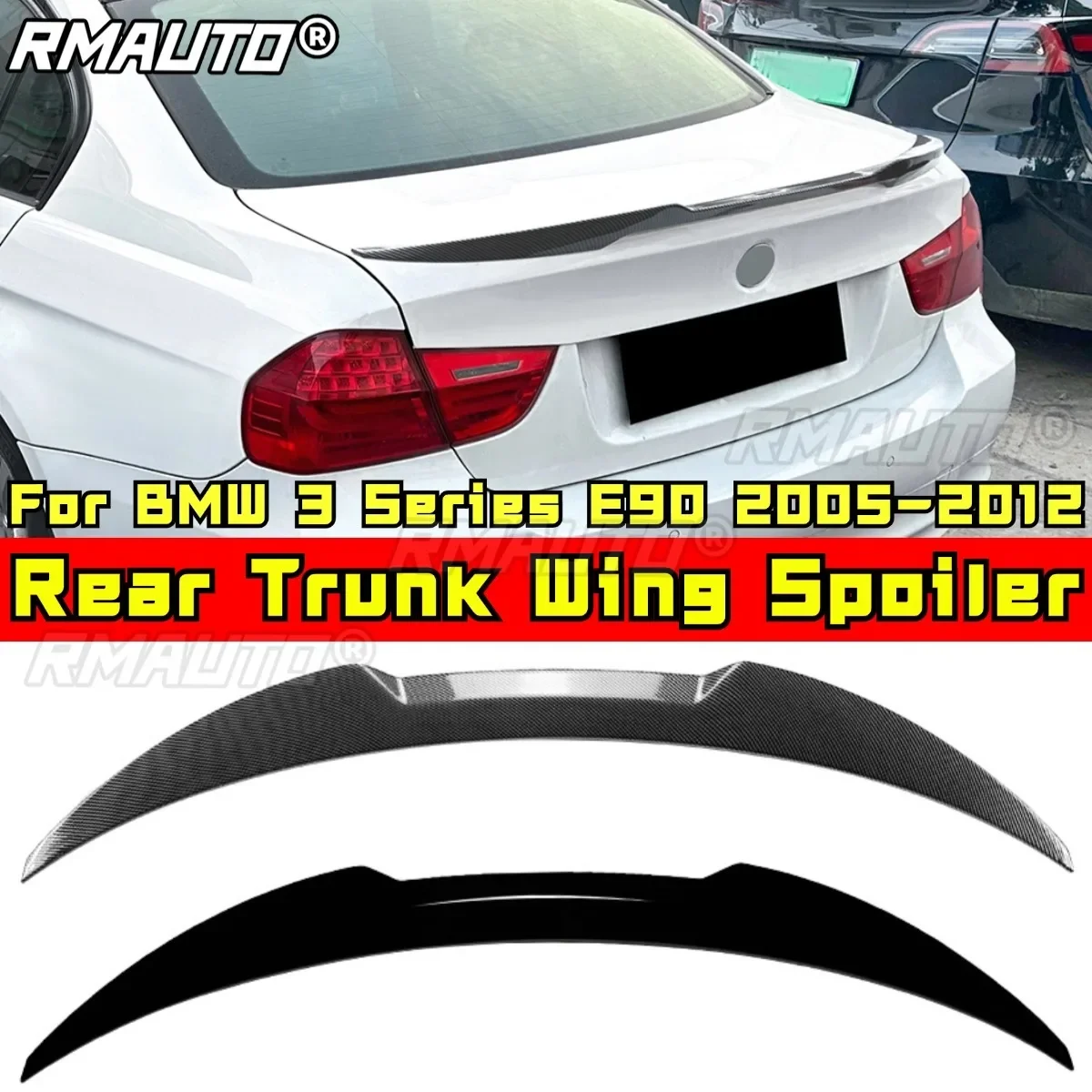 

For BMW 3 Series E90 Rear Trunk Spoiler Rear Trunk Wing Rear Spoiler Exterior Part for BMW 3 Series E90 2005-2012 Tunning Part