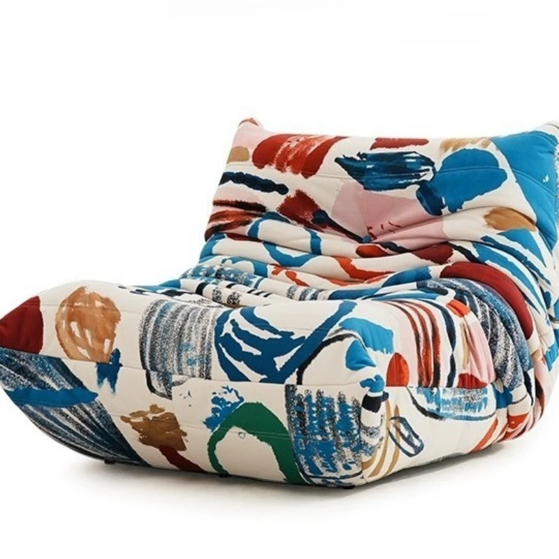 

Caterpillar Lazy Sofa Single Sofa Living Room Bedroom Study Balcony Sleeping 50th Anniversary Edition Fabric
