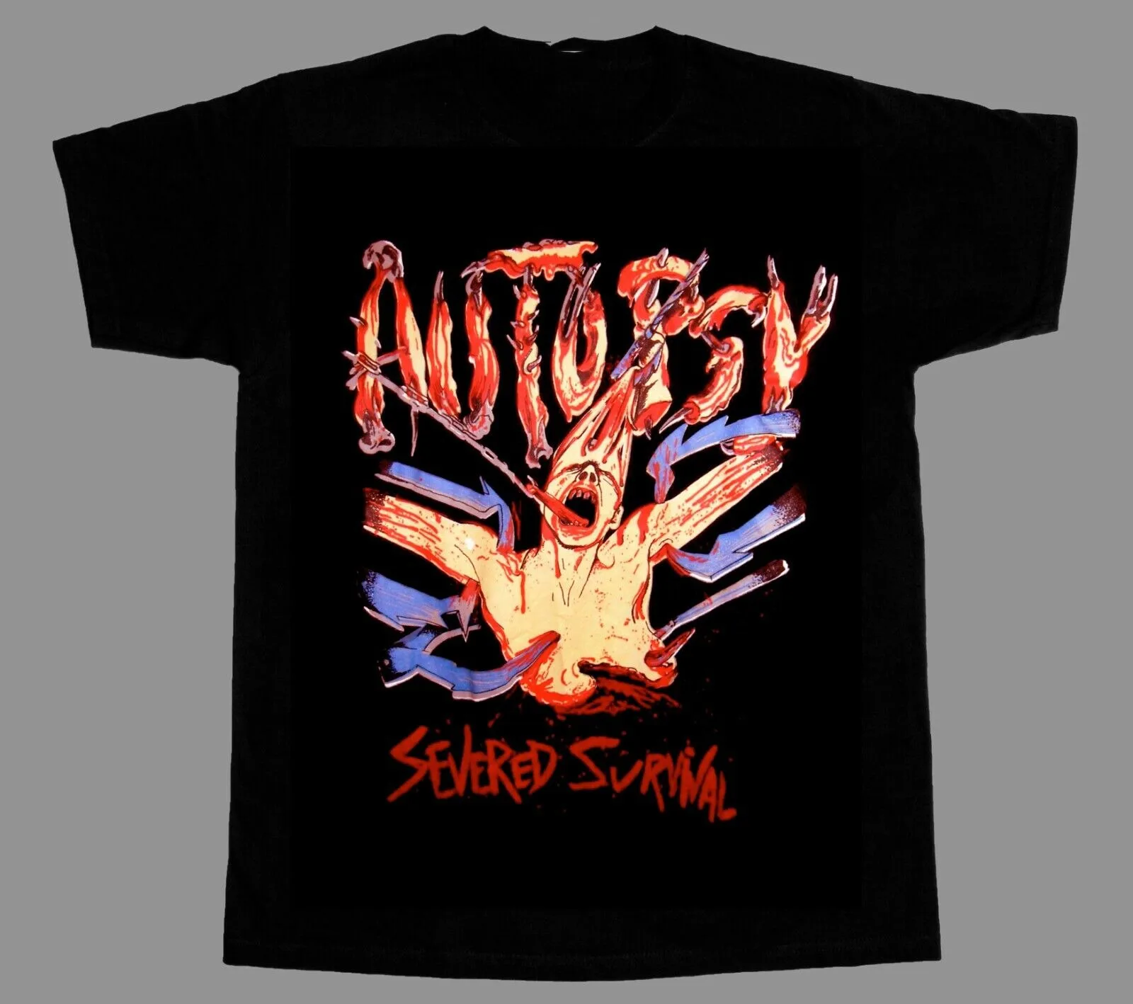 AUTOPSY SEVERED SURVIVAL Short Sleeve T Shirt Full Size S-5XL BE2603