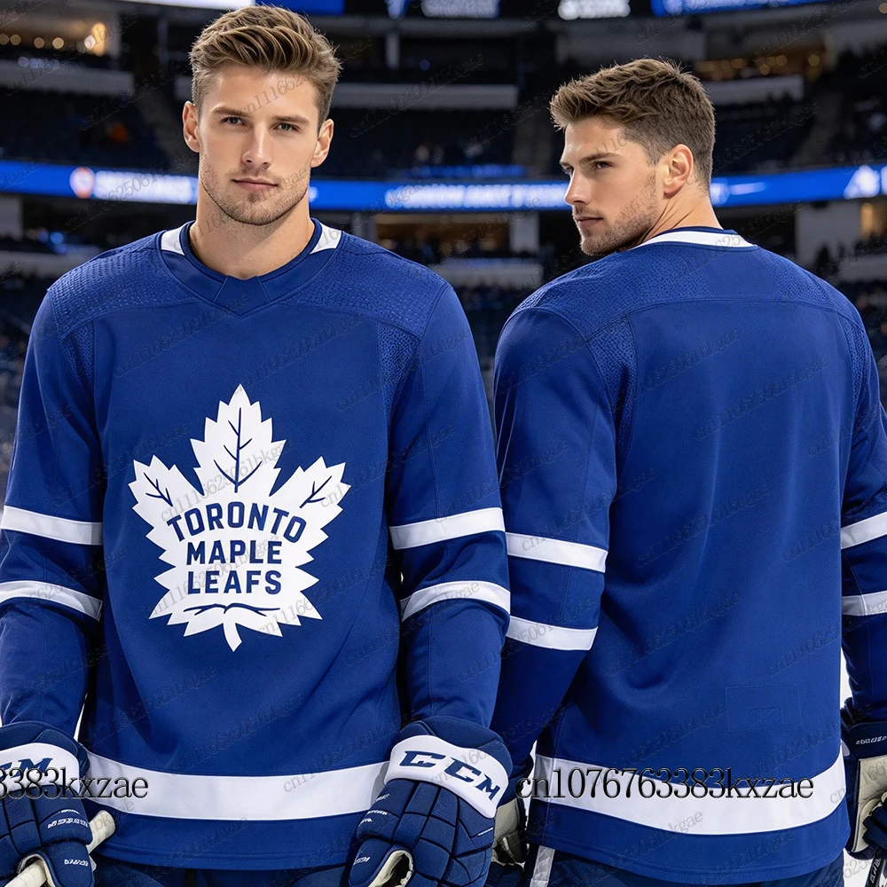 Autumn Winter New Ice Hockey Jerseys For Men Toronto Maple Leafs Hockey Jerseys Casual Sports Long Sleeve Tee Women Man Jerseys