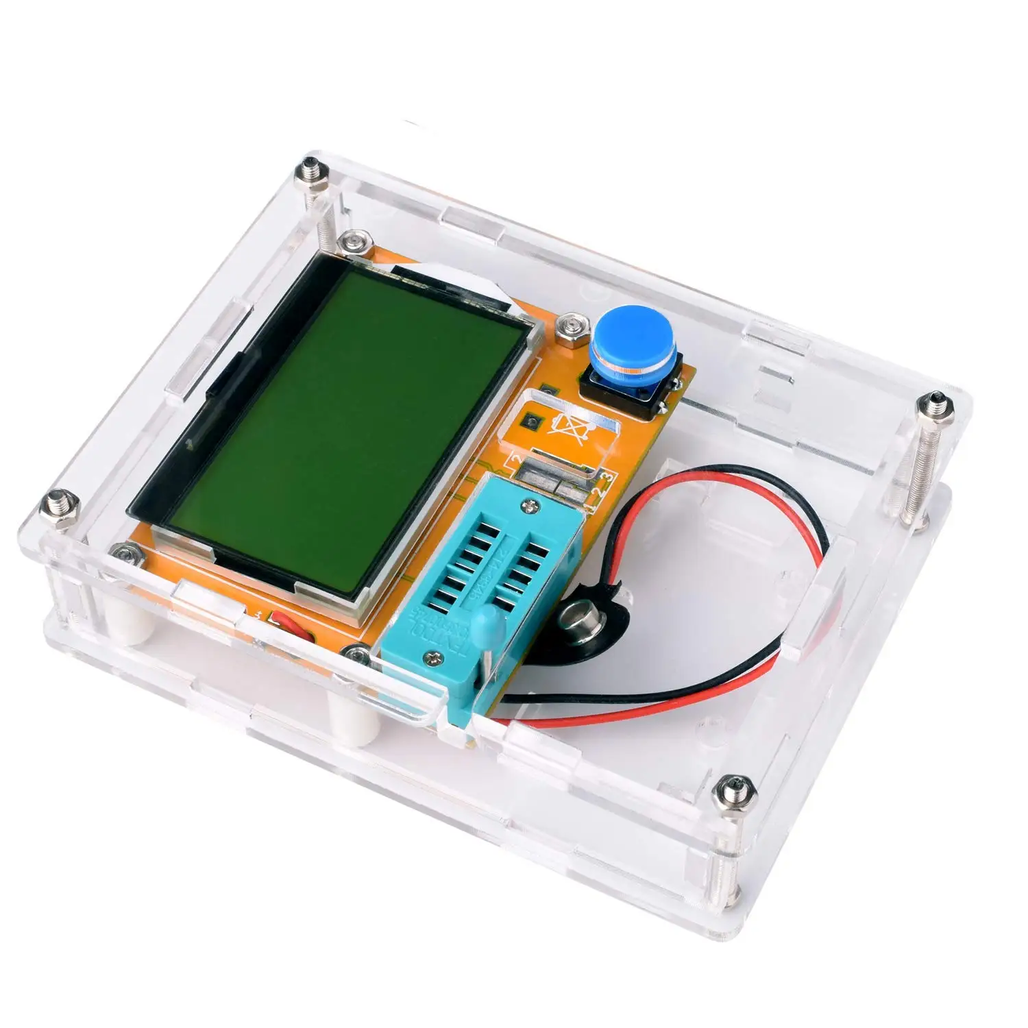 LCR-T4 Mega328 Digital Transistor Tester Widerstand Kapazität Diode Triode Kapazität Widerstand ESR Meter mit fall