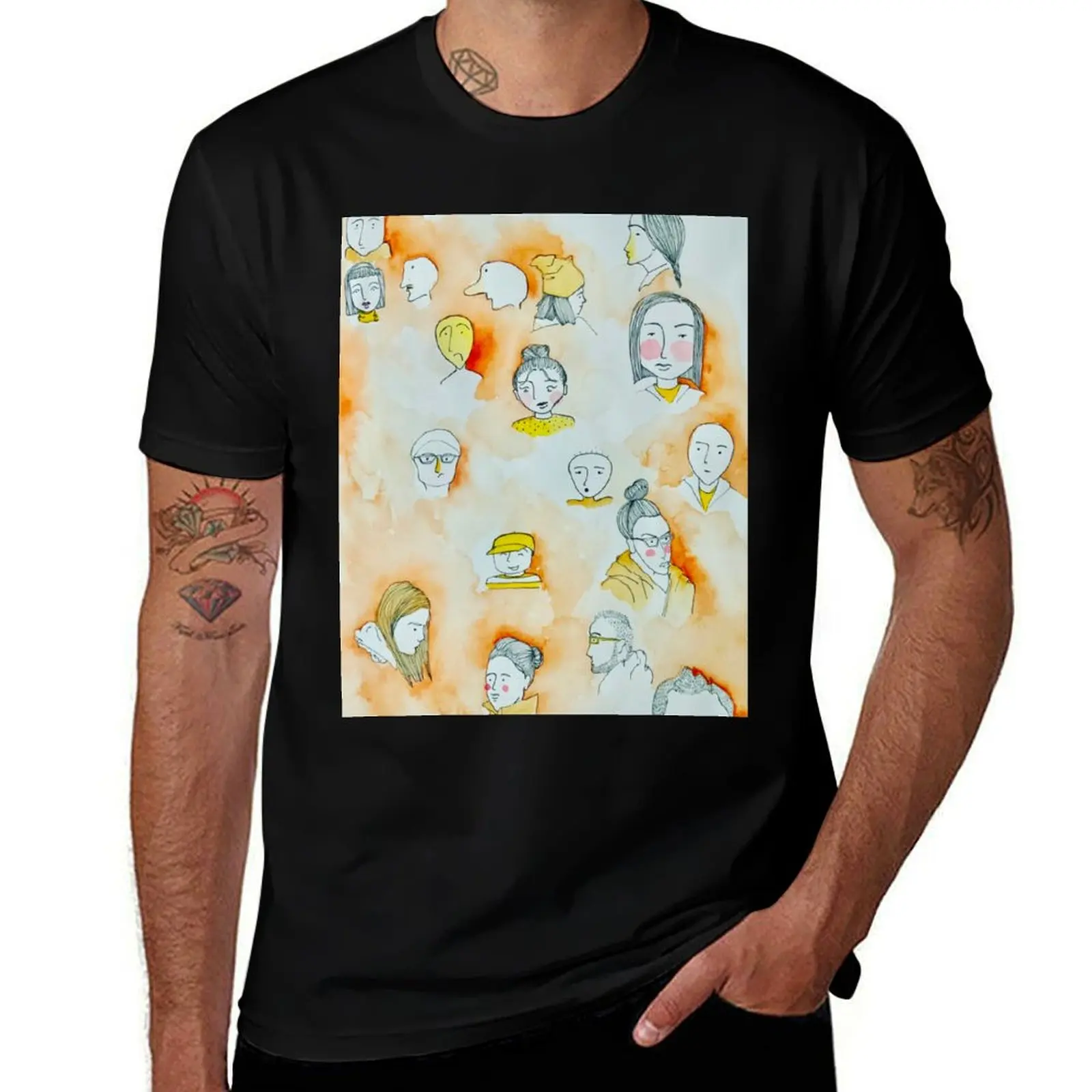 

Subway People T-Shirt graphic t shirts oversized t shirt boys whites cotton t shirt men