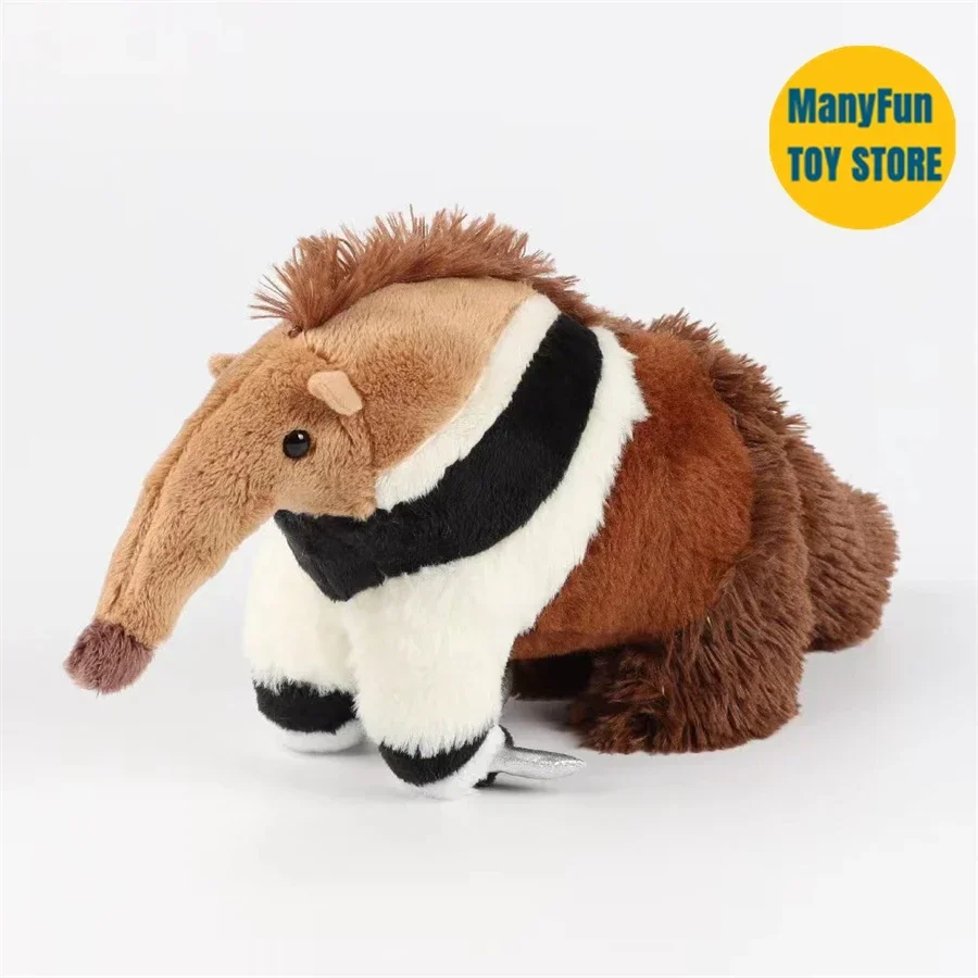 Realistic Anteater High Fidelity Cute Plushie Tamandua Plush Toys Lifelike Animals Simulation Stuffed Doll Kawai Toy Gifts Kids