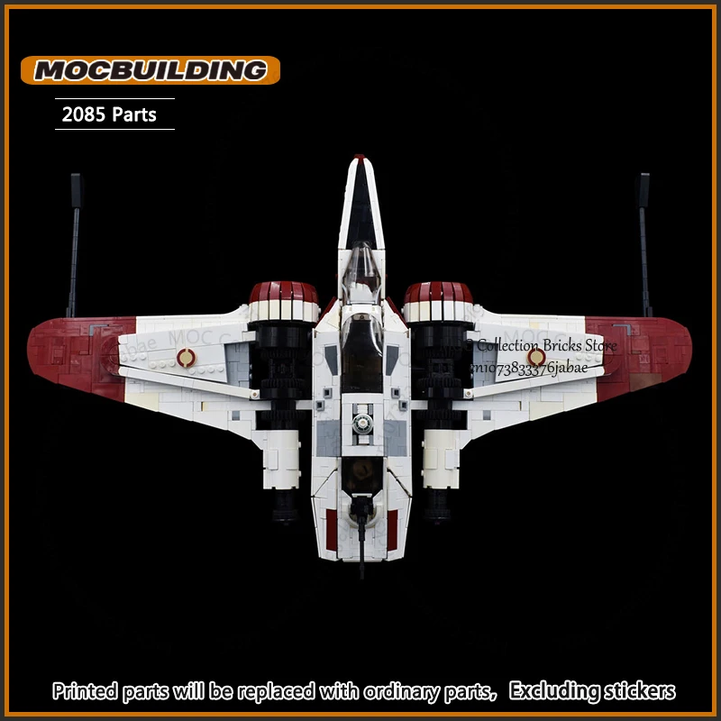 Movie Scene MOC Building Blocks ARC-170 Fighter DIY Assembled Wing Super Aircraft Technology Bricks Collection Toys Xmas Gifts