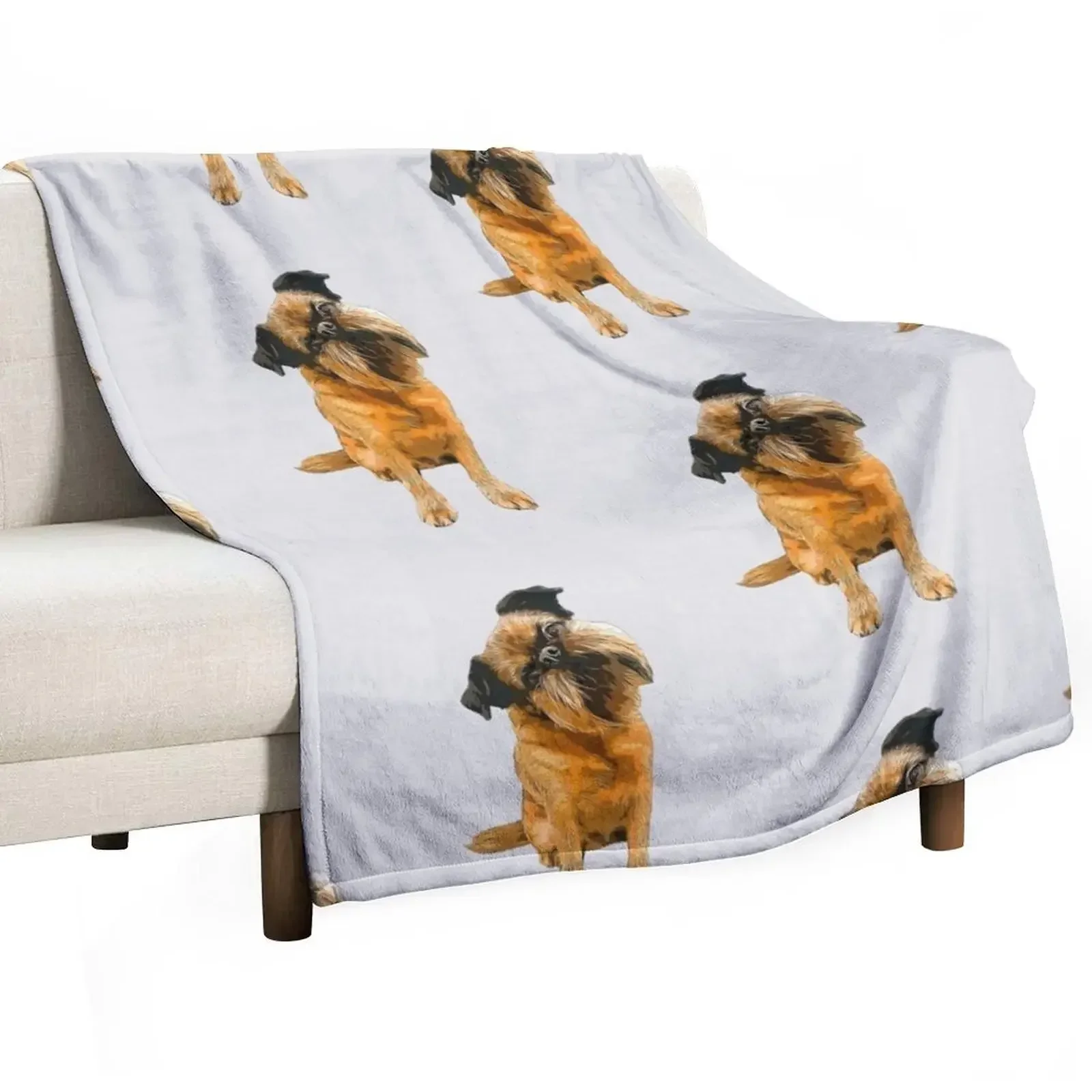 

Brussels Griffon Gorgeous Dog Art! Throw Blanket Kid'S Blankets For Bed Decorative Sofas Quilt Blankets