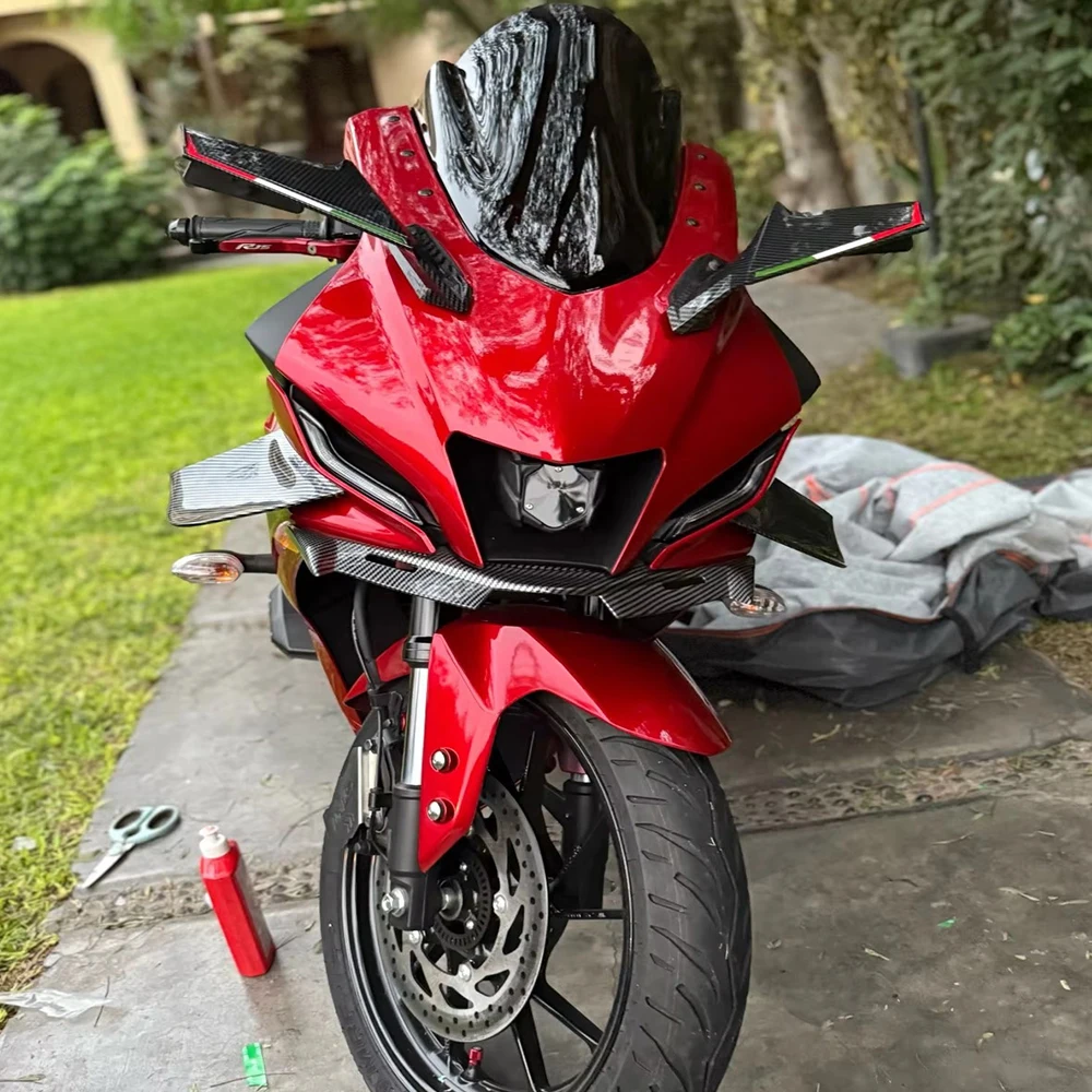 for YAMAHA R15 the Third Generation 2017-2020 Motorcycle Accessories Fairing Side Winglet Aerodynamic Wing R15 Deflector Spoiler